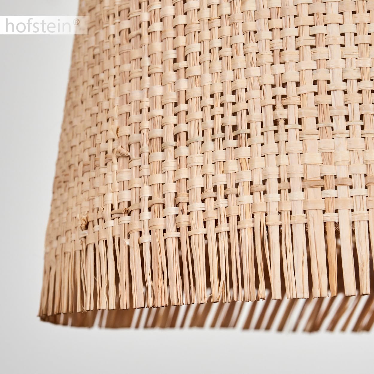 Suspension Soungou, lampe à suspendre moderne en bois/métal/marbre en naturel/noir/beige, lampe à suspendre à 3 flammes au design scandinave, hauteur max. 135 cm, 3 x E27, sans ampoules