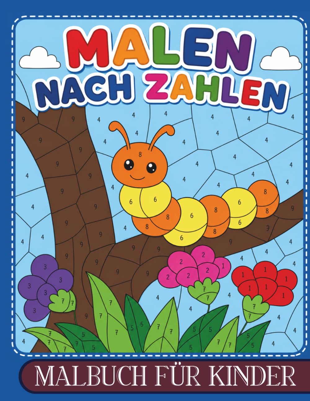 Malen Nach Zahlen Malbuch Für Kinder: Süßes Malen Nach Zahlen Buch Mit Tieren, Stränden, Ozeanmotiven Und Einfachen Farbaktivitäten Für Kinder