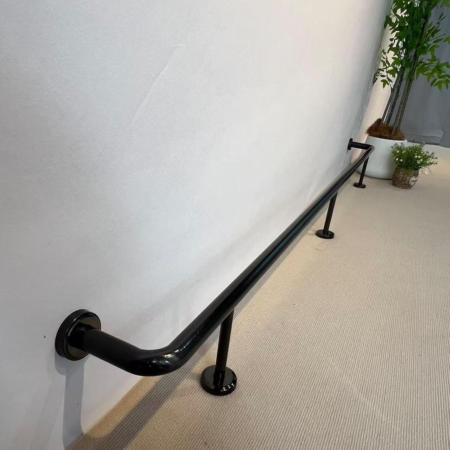 Repose-Pieds en Acier Inoxydable 100cm pour Îlot de Cuisine