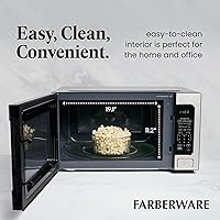 Vista 5 de Farberware - Horno microondas de encimera de 2.2 pies cúbicos – 1100 vatios de potencia, configuraciones de cocción automática con sensor