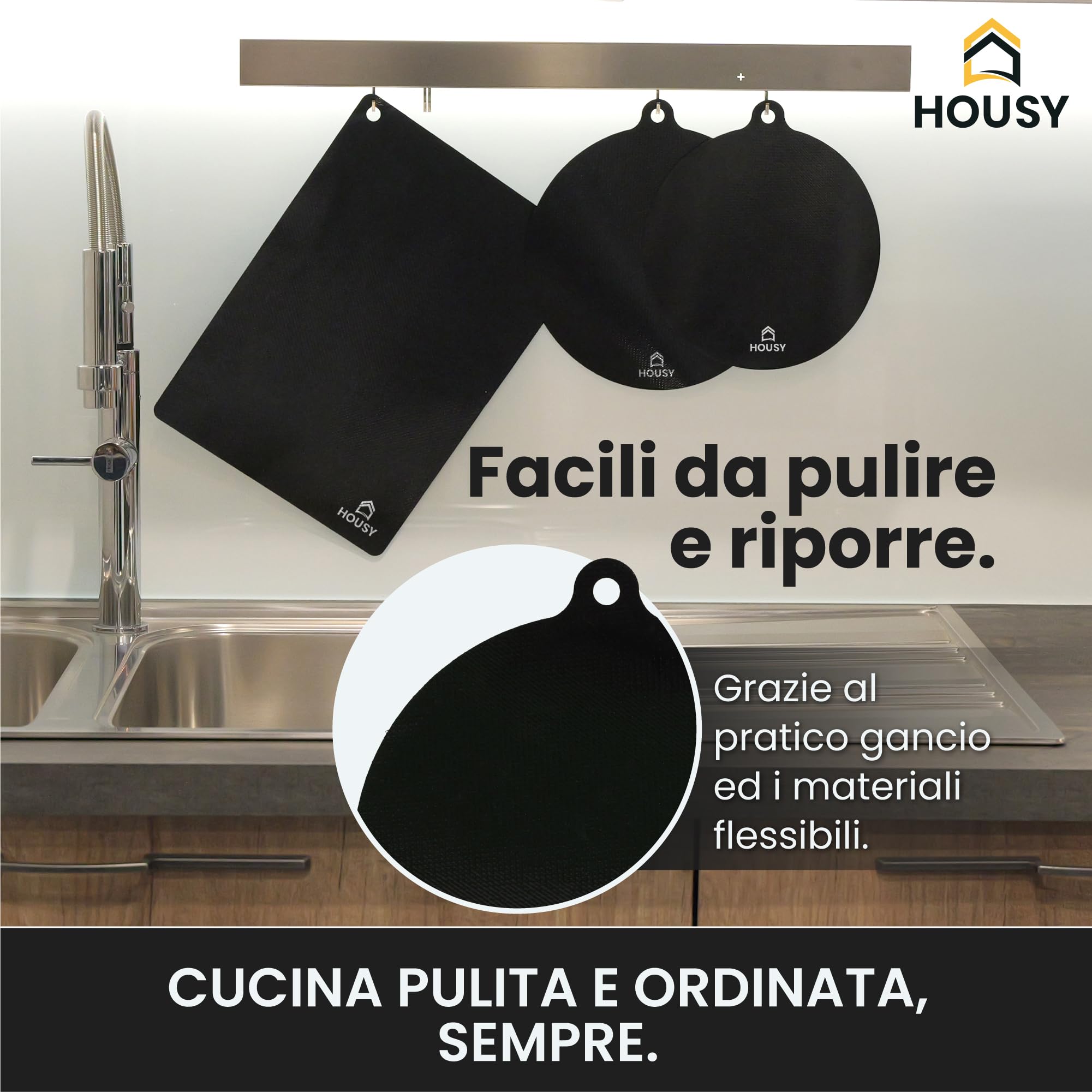 Induxia Protezione Piano Induzione fino a 300° | Copri Piano Induzione | Piano Cottura Induzione | Tappetino Piano Induzione | Copri Piano Cottura | Copertura Piano Induzione | set 5 Unità