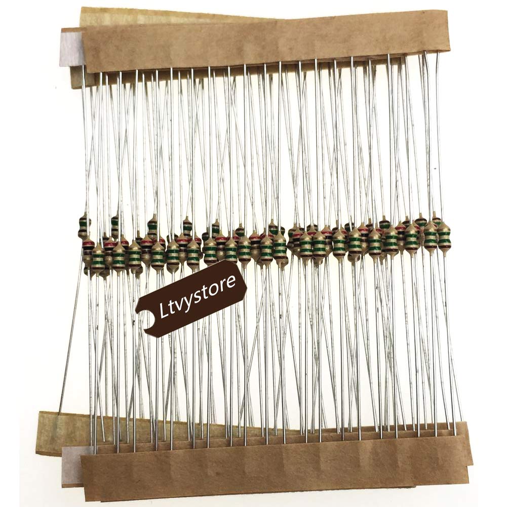 1/8W Resistors Kit, Ltvystore Resistor Assortment Carbon Film 63 Values