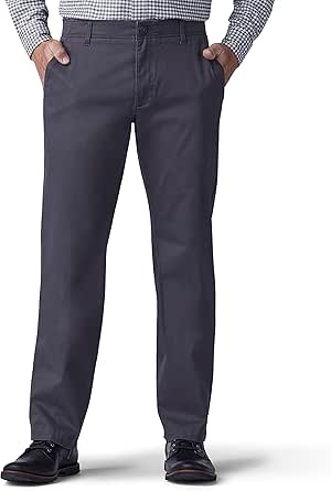 Lee Men's Extreme Motion Flat Front Regular Straight Pant