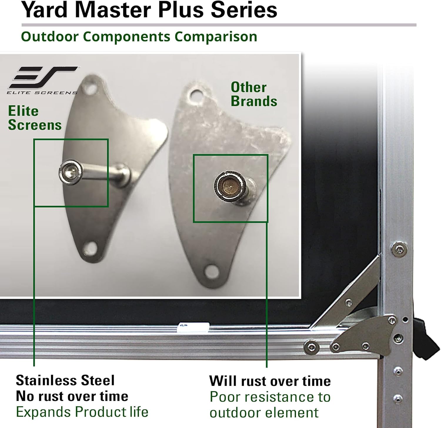 Discount 80% Elite Screens Yard Master Plus, 135-INCH 16:9 Height Setting Adjustable Portable Projector Screen, 4K HD Outdoor Indoor Movie Theater Front Projection, US Based Company 2-YEAR WARRANTY, OMS135H2PLUS