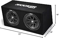 Vista 9 de KICKER 43DC122 Dual Comp 12-inch Vented Subwoofer Enclosure 2-Ohm, RoHS obediente