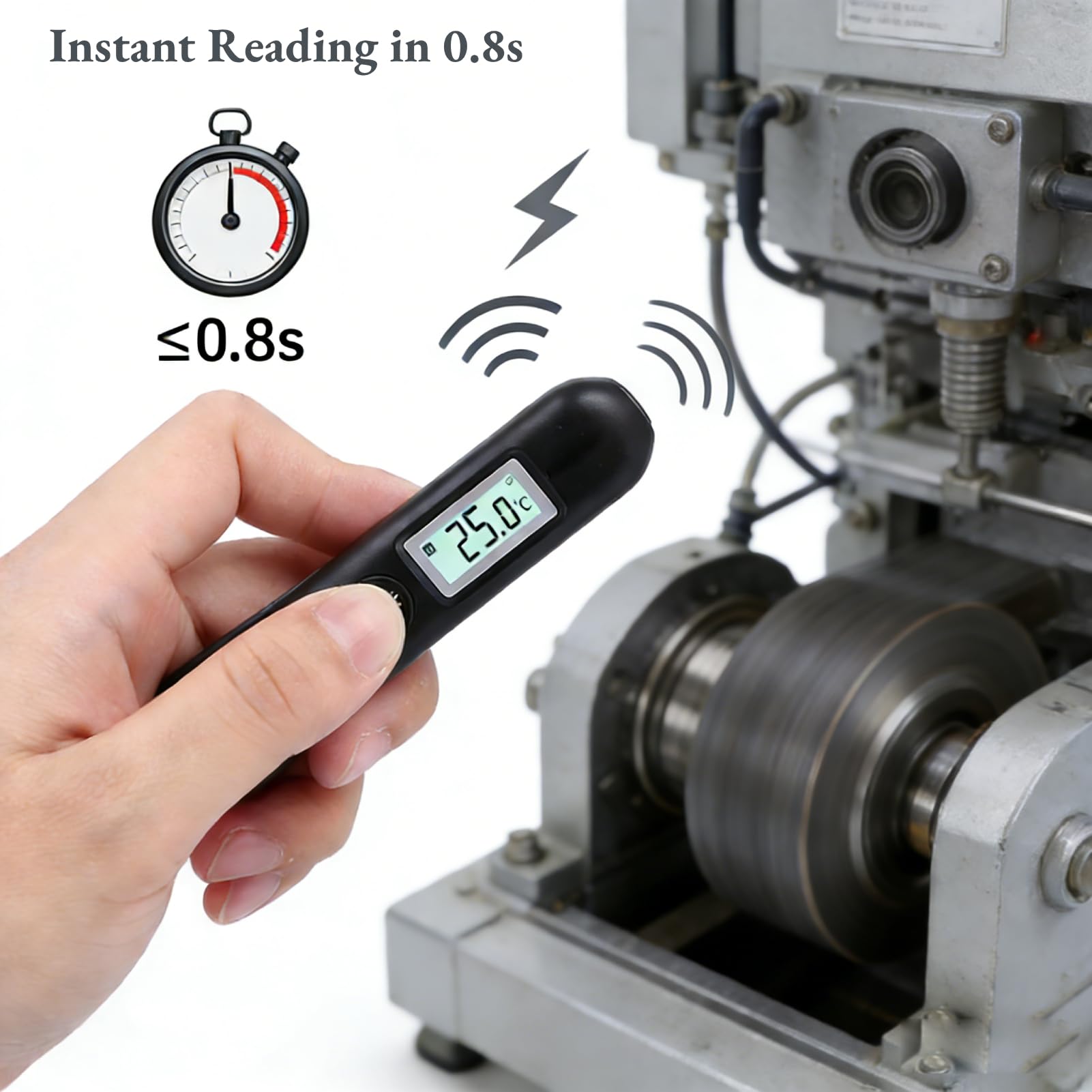 AUNMAS Non Contact Digital Infrared Thermometer with Targeting — Amazon image 4