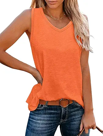 KISSMODA Womens Flora Print Tank Tops Ribbed Summer Shirt Sleeveless Summer Casual Women Blouses(S-3XL)