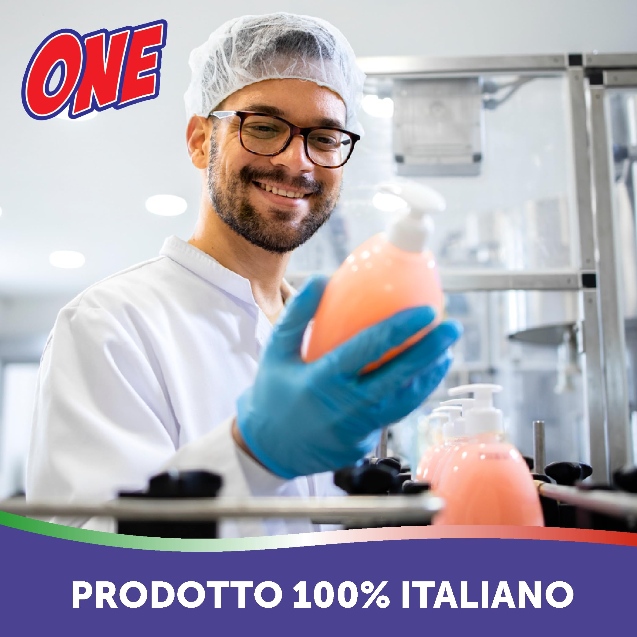 ONE - 20 Litri di detersivo liquido LAVATRICE ai FIOR DI LAVANDA (Pacco con 4 x taniche da 5 lt ciascuna - 85 lavaggi per tanica) - Detergente liquido efficace gia' a basse temperature.