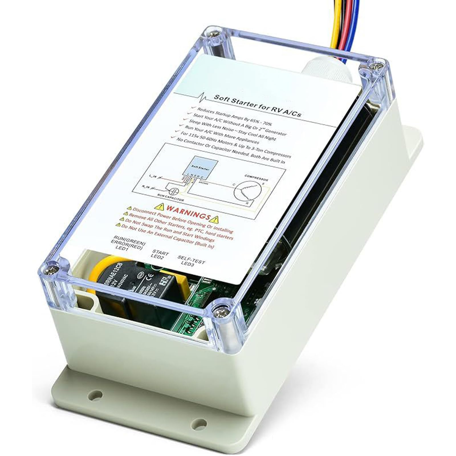 AC Soft Starter Soft Starter für Anhänger Camper Klimaanlage ermöglicht einfaches Starten von Geräten mit Strom