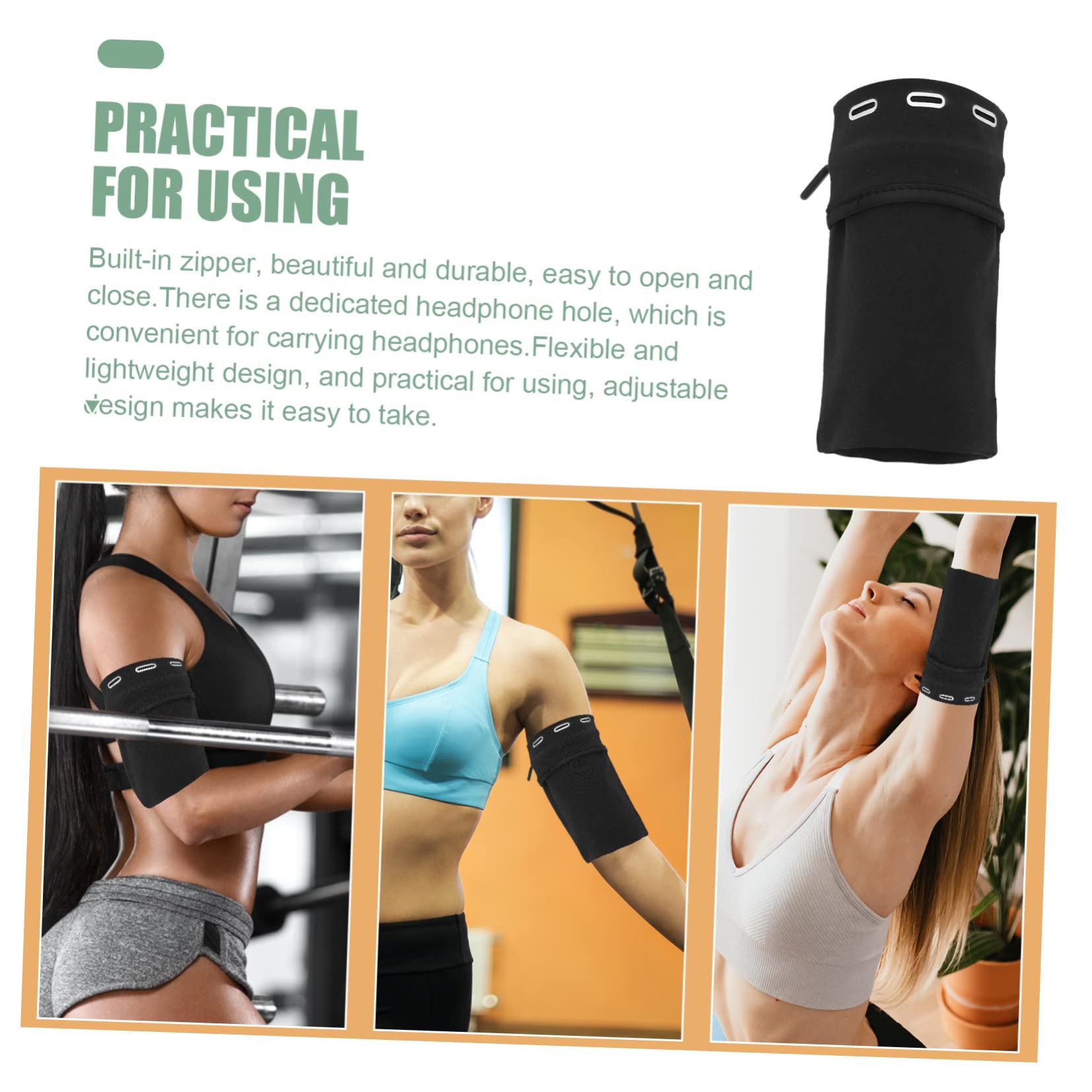 Uonlytech 5stücke Sportliches Handy-Armband Für Jogging Und Fitness Verstellbare Handytasche Für Outdoor-aktivitäten Geeignet Für Laufen Radfahren Gym Wandern