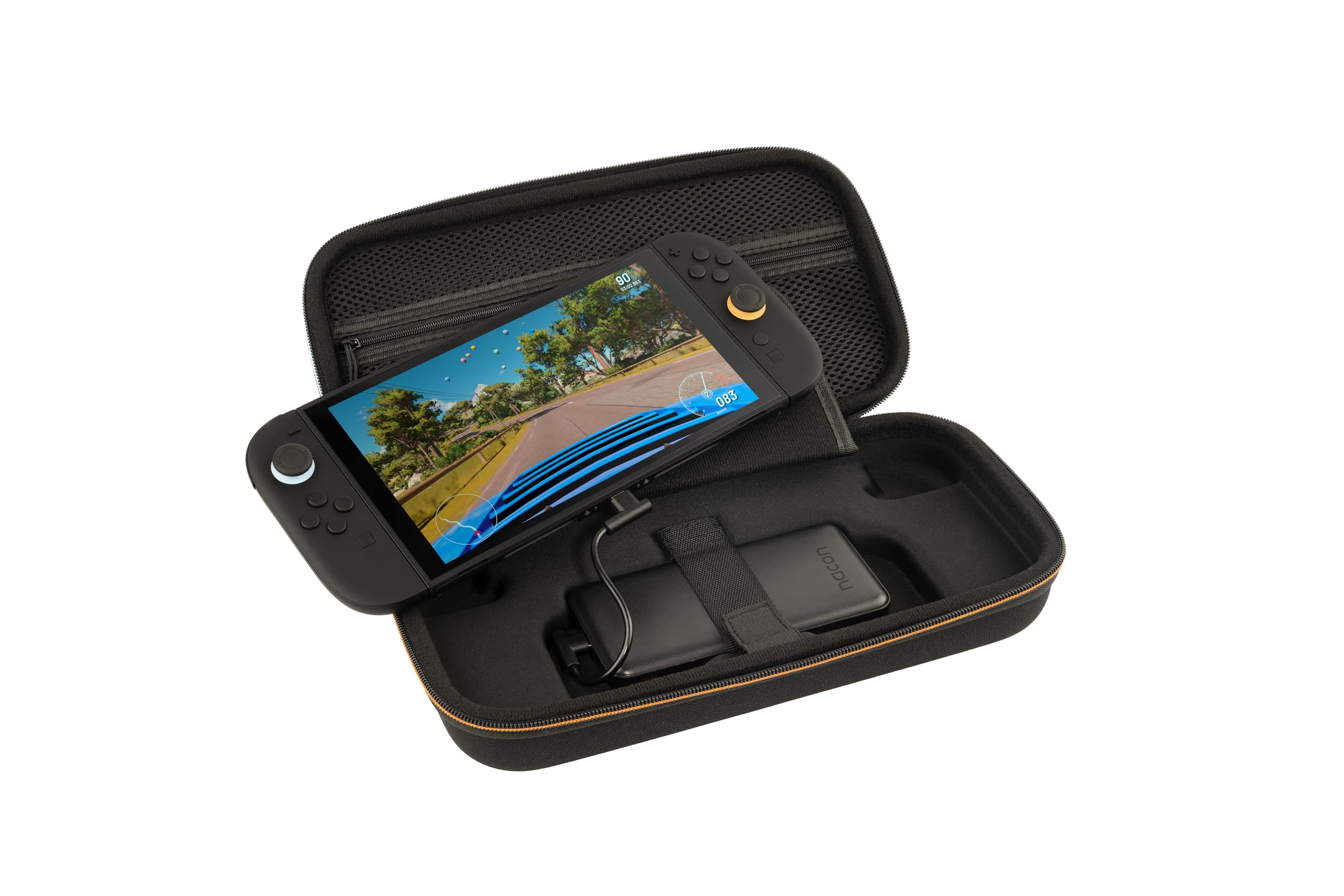 NACON - Custodia di ricarica per Nintendo Switch 2 con batteria da 10.000 mAh, custodia rigida per il trasporto di 10 giochi, compatibile con switch Series (OLED, Lite) - SWITCHNEWCHARGECASE