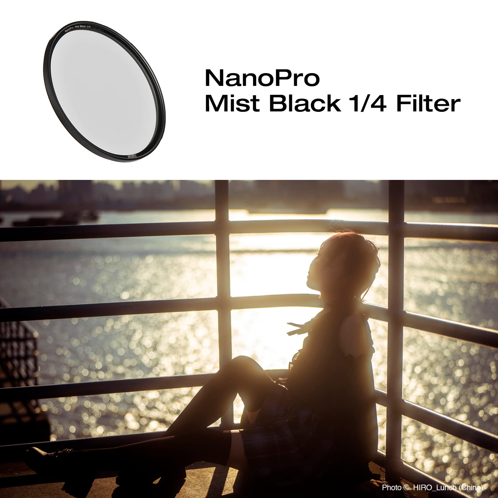 Filtre multi-couches en verre optique noir 1/4 Soft Focus 72 mm