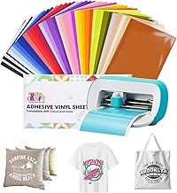 UCEC 41 Stück Smart Iron On für Cricut Joy 14 cm x 30,5 cm, Plotterfolie Textil, Heat Transfer Vinyl mit 37 verschiedenen Farben, Flexfolie Plotter Textilien zum Aufbügeln für T-Shirts, Mützen, DIY
