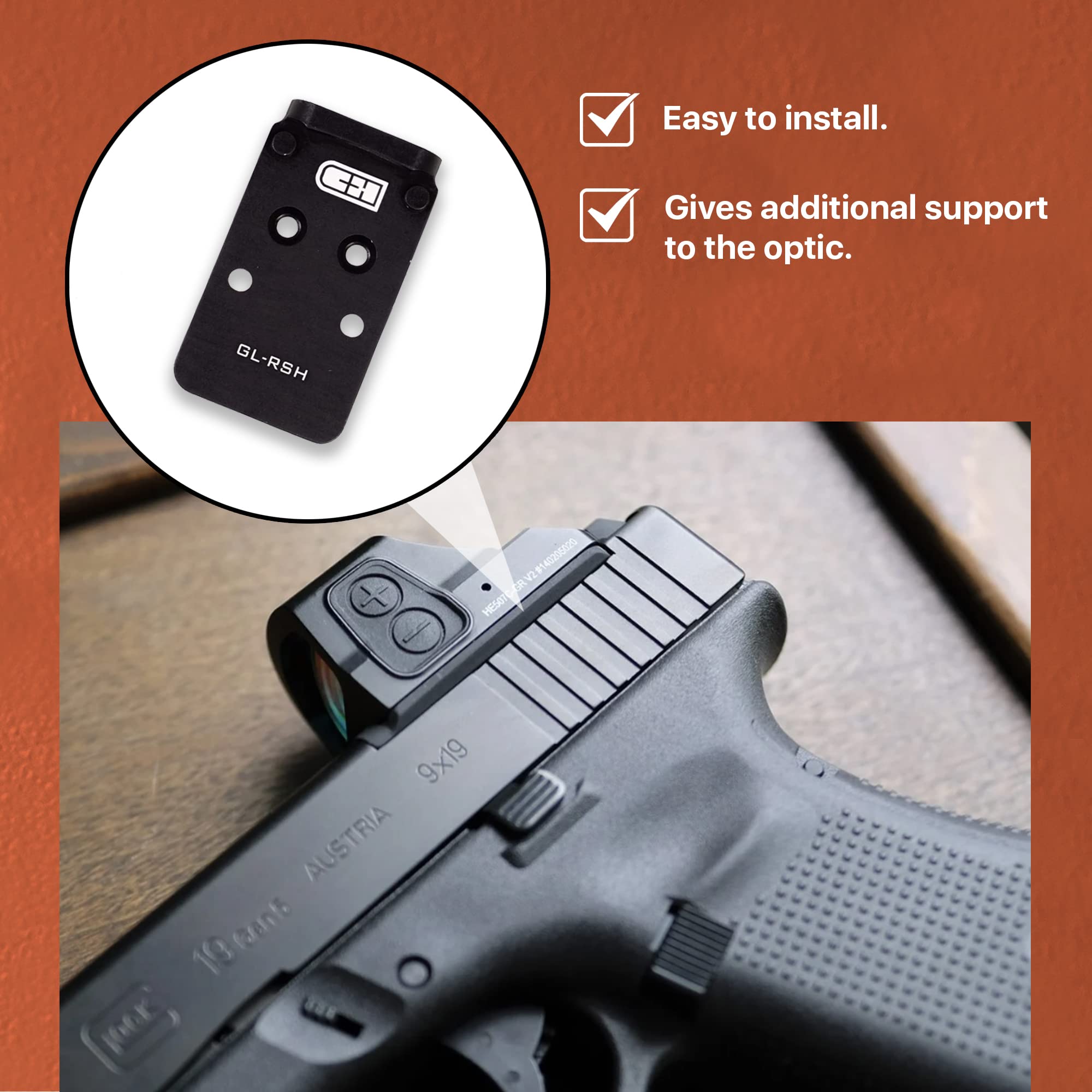 Buy CHPWS Glock MOS Plate V4 MIL Glock Accessories Handgun Sight Mounting Adapter Optical