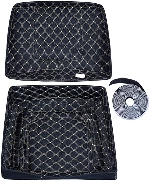 Moto Onfire Tour Pack Liners Carpet Inserts Fit for Harley/AB Tour Pack Luggage Trunk Beige, Razor Tour Pack