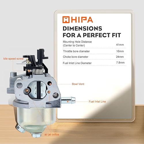 Miniatura 8 de Hipa XT675 149CC Auto Choke Carburador apto para Kohler 14 853 55-S XT650 XT675 Toro 20371 149cc Husqvarna MTD Motor Cortacésped Auto Choke Carb con