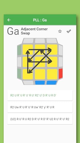 Speed Cube CFOP Memo - The lists of F2L/OLL/PLL -
