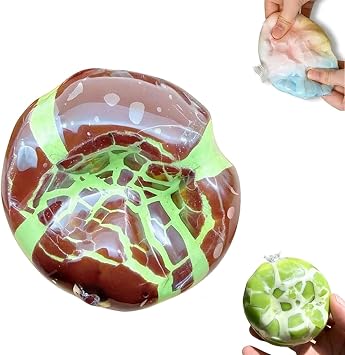 Wax Cracking Squishy Soft Gel Wax Squishies with Crackable, Snowball Crunch Texture, Crispy Stress Balls for Desk & Office Relaxation #D
