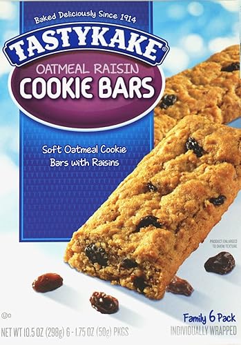 Tastykake: Barras de galletas de avena y pasas 3 cajas