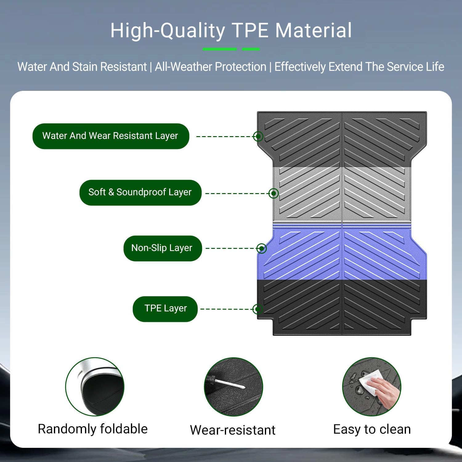 6FT Bed Mat Compatible with 2005-2023 Toyota Tacoma Truck Mat Truck Bed Liner Replacement for 2005-2023 Toyota Tacoma Accessories