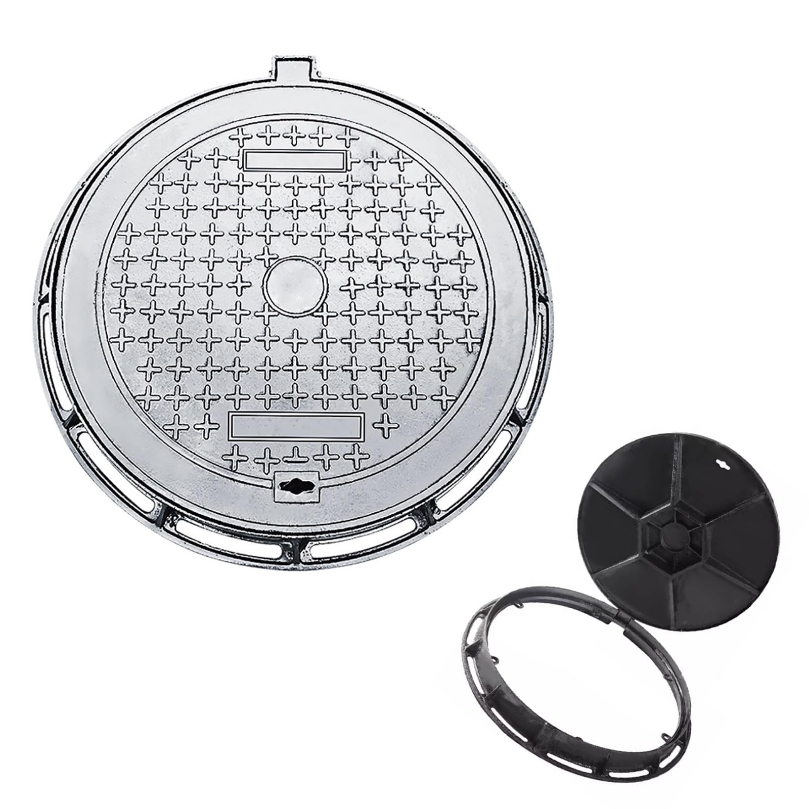 Tapa de alcantarilla redonda de hierro fundido de 70 cm para drenaje clase B