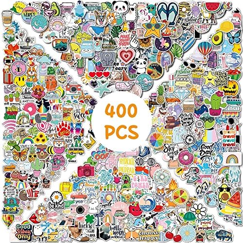 Stickers for Kids,Cute Stickers,400 PCS Vinyl Mixed Stickers,Water