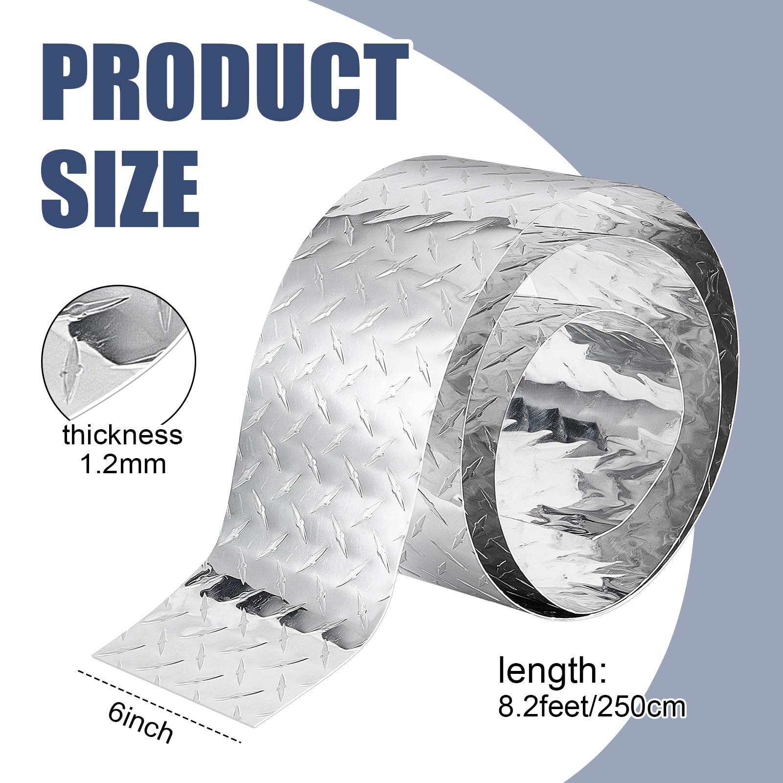 Amazon.com: 6 x 98 Inch Aluminum Diamond Plate Sheet Metal Heavy