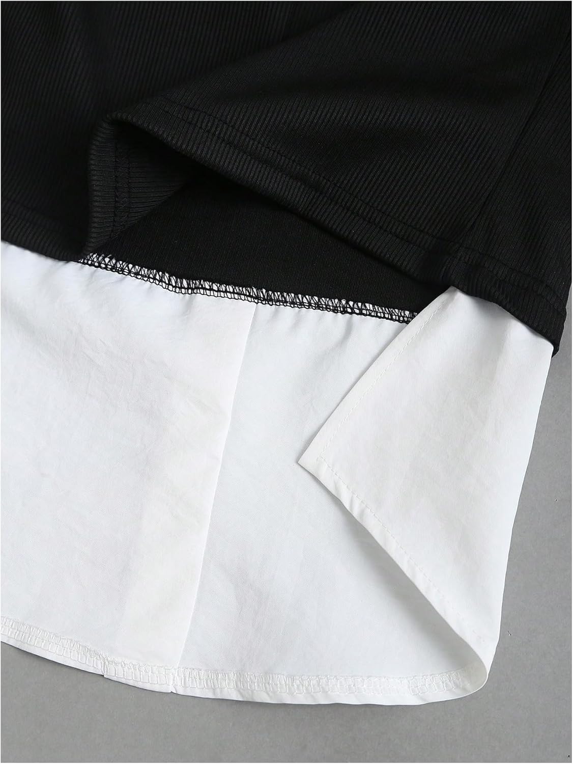 SOLY HUX Women's Long Sleeve Shirts Elegant Dressy Collared 2 in 1 Blouse Tops with Tie - Image 5