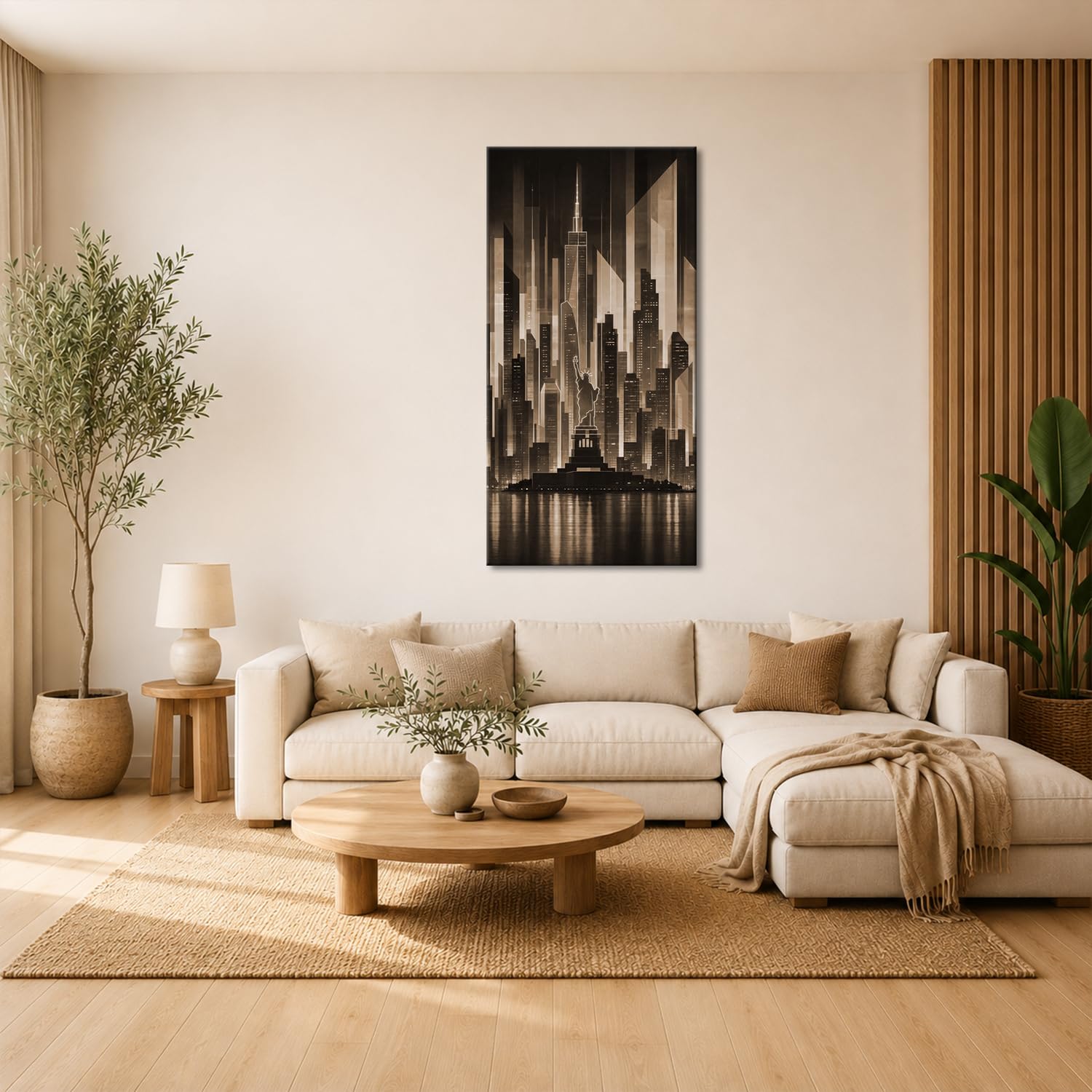 deyoli WTD - Lienzo decorativo (60 x 30 cm), diseño de horizonte luminoso