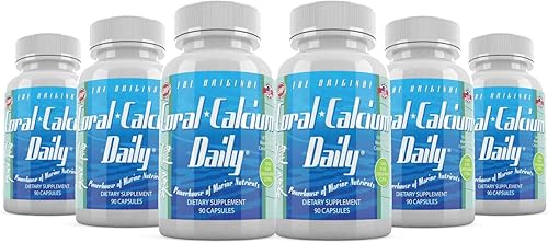 Miniatura 8 de Daily Health - Pure Okinawa Coral Calcio - Suplemento de grado marino con 72 minerales traza - 1475 mg, 270 cápsulas