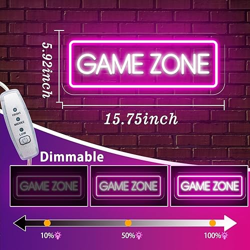 Miniatura 10 de Letrero de neón para decoración de pared de sala de juegos, letrero de neón LED para TikTok, Youtube Streamer Live Studio Grabación, decoración de