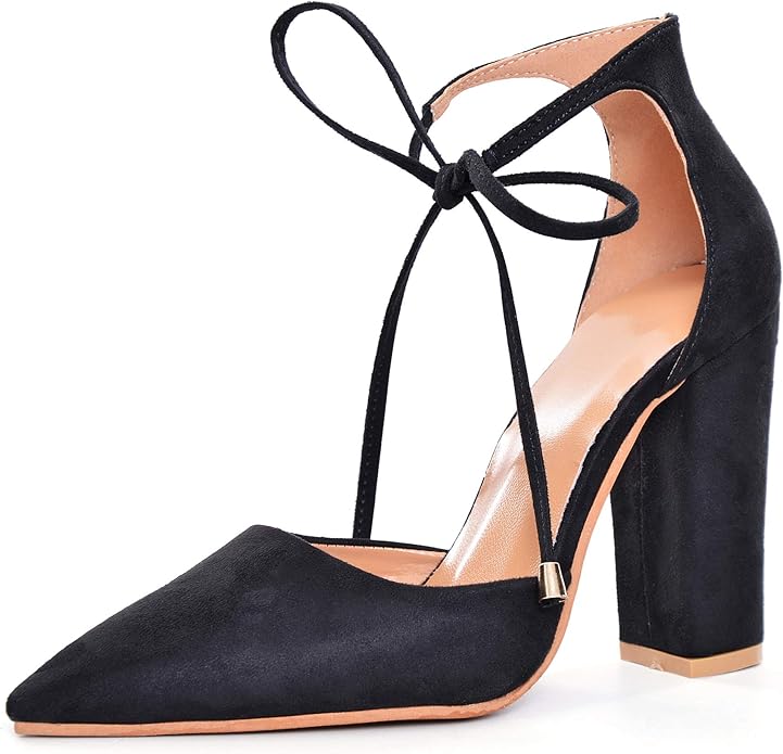 Lace up heels closed toe Clearance