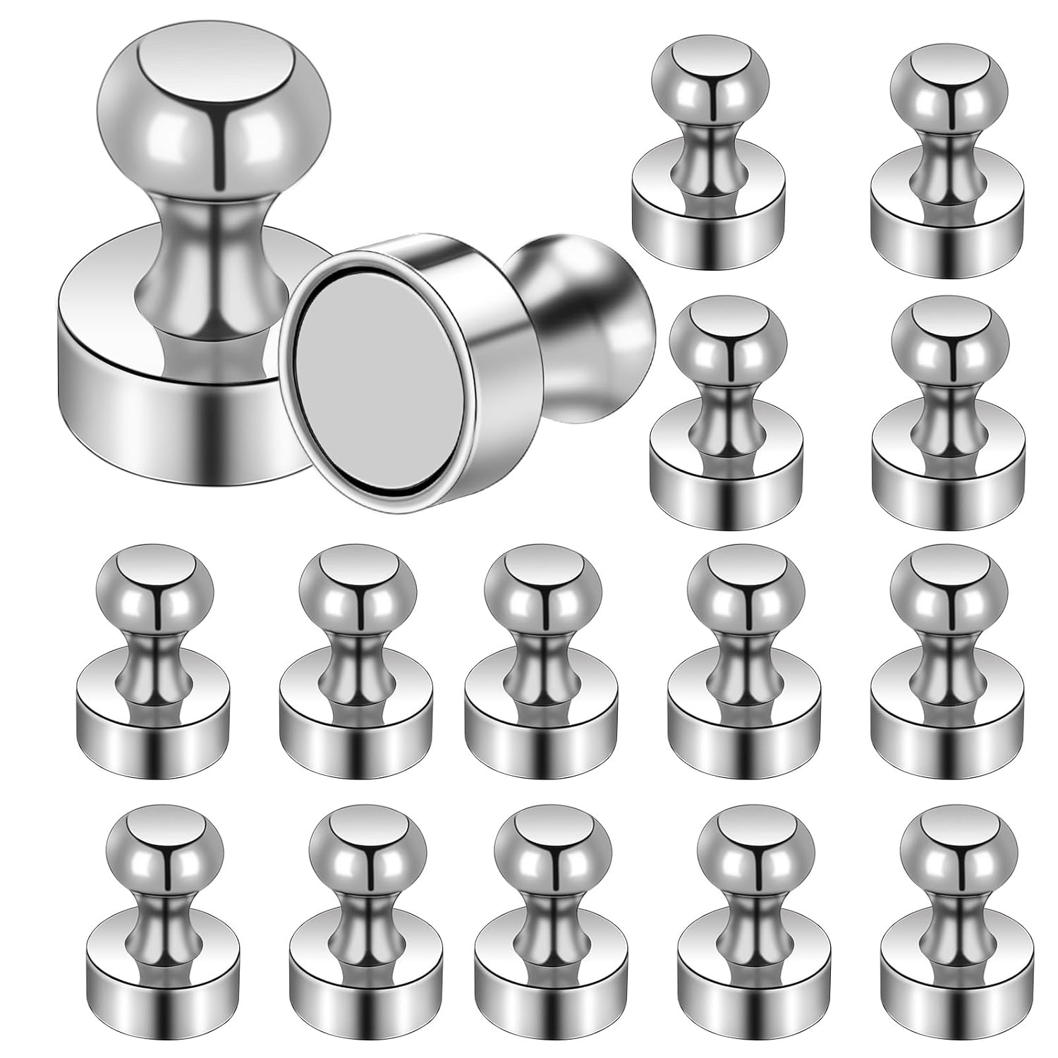 100 Pack Magnets Refrigerator Magnets for Whiteboard Small Strong Fridge Magnet Tiny Push Pin Magnetic Neodymium for Office Classroom Kitchen Home