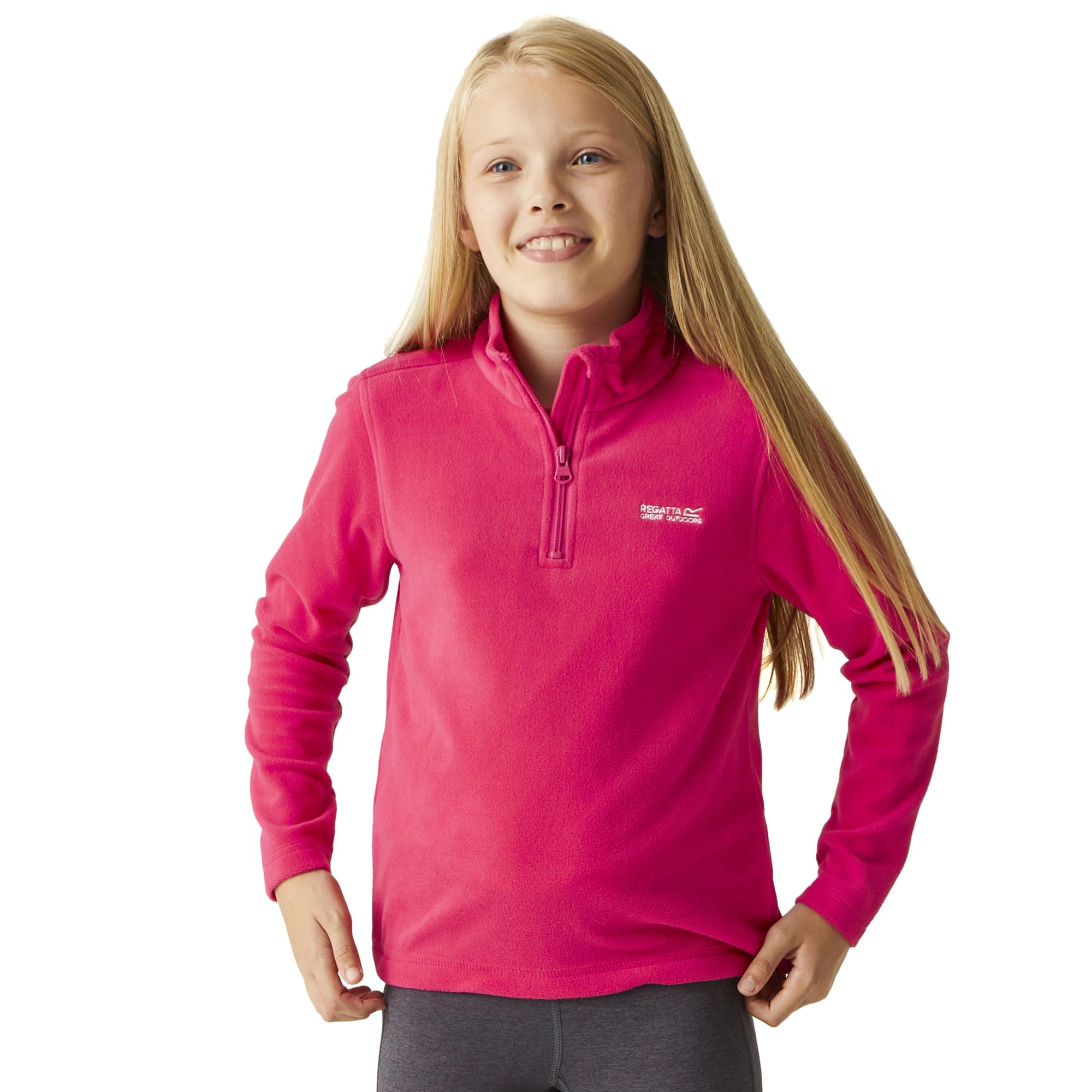 Regatta Unisex Kids Rose Half-Zip Fleece For Children Hot Shot Ii