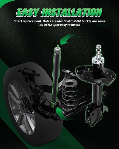 Miniatura 5 de SCITOO - Amortiguadores delanteros para Subaru se adapta a 2008-2011 para Subaru Impreza Shocks 339171 72680 339172 72681 Shocks Struts - Juego de 2