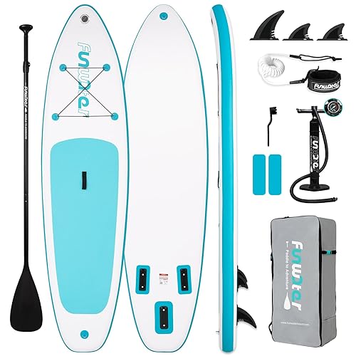 FunWater SUP Inflatable Stand Up Paddle Board 10'6×33"×6" Ultra-Light Inflatable