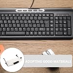 Ifundom Set de plateau de clavier coulissant de bureau avec des performances silencieuses et des angles ergonomiques, noir