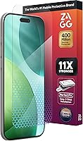 Vista 17 de ZAGG XTR2 Protector de pantalla para iPhone 14 Pro - Vidrio, compatible con Dynamic Island, con nueva tecnología antirreflejo, instalación