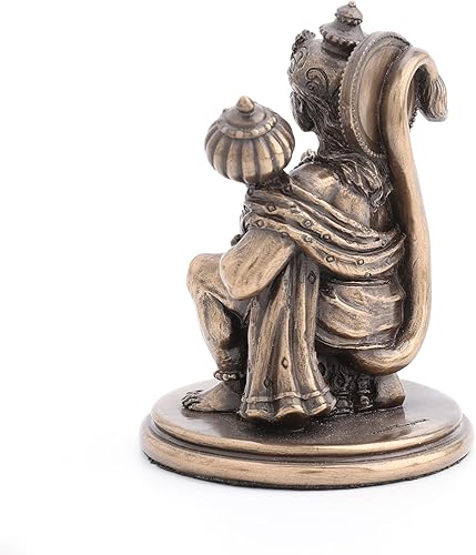 Miniatura 6 de Veronese Design Mini estatua de Hanuman - Figura hindú del Dios de la Fuerza, 3.25 pulgadas de alto