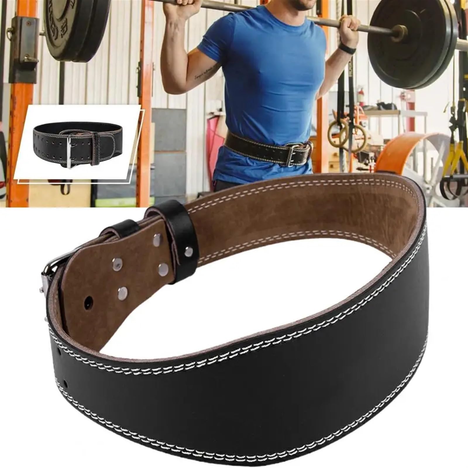 Cinturon Lumbar Gimnasio Cinturón de Levantamiento de Pesas Cinturón de Soporte Lumbar útil Cinturón de Levantamiento de Pesas liviano for Entrenamiento de Sentadillas con Peso Muerto(M)