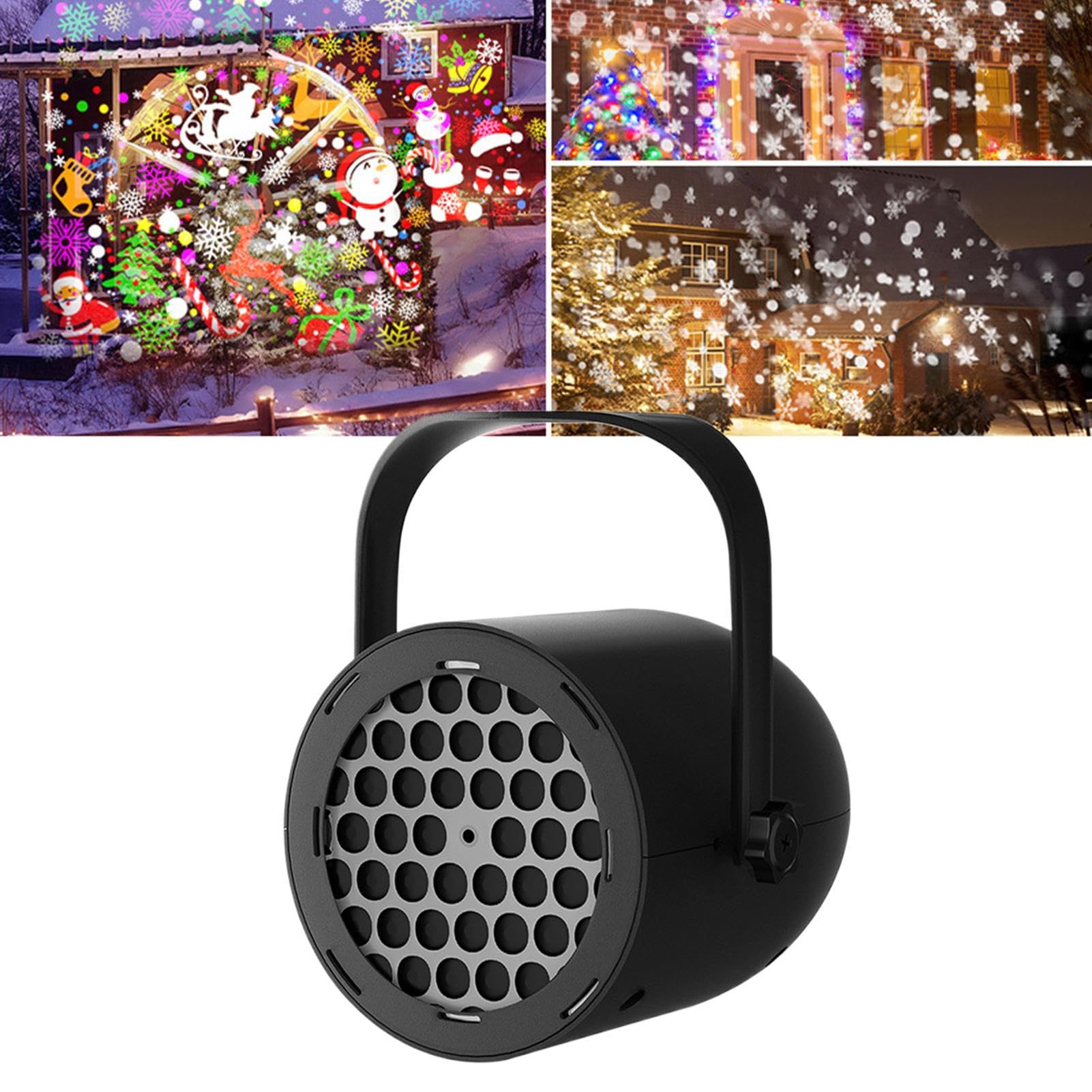Christmas Projector Outdoor - 16 Patterns Lamp Projection | Christmas Projector Indoor | for Bedroom Night Kids Room Ceiling Exterior House Outside Space