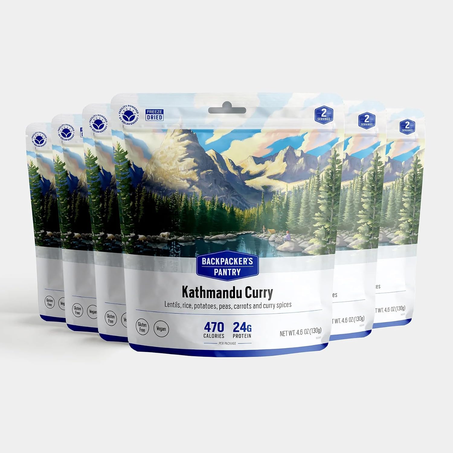 Backpacker's Pantry Dark Chocolate Cheesecake Mix - Freeze Dried Backpacking & Camping Food - Emergency Food - 13 Grams of Protein, Vegetarian - 6 Count