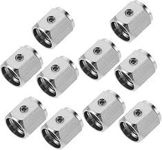 Mikinona 10pcs Metal Valve Stem Caps Theft Wheel Valve Covers for Cars Trucks Motorcycles Bicycles Secure Tire Coverage Easy Installation Stylish Design Protects Against Dirt and Air Leaks