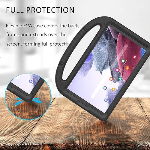 Miniatura 5 de DJ&RPPQ - Funda para niños para Samsung Galaxy Tab A7 Lite de 8.7 pulgadas 2021, ligera, a prueba de golpes, a prueba de niños, linda funda con asa
