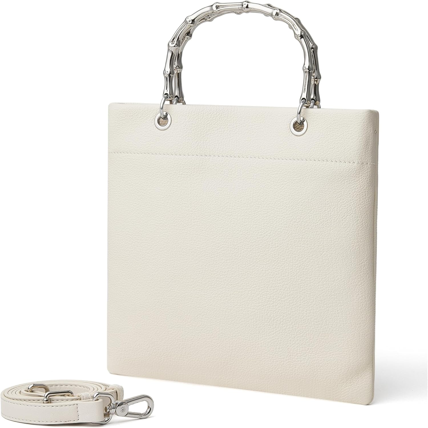 DAILANDO Genuine Leather Top Handle Purses for Women, Small Crossbody Bag with Detachable Strap