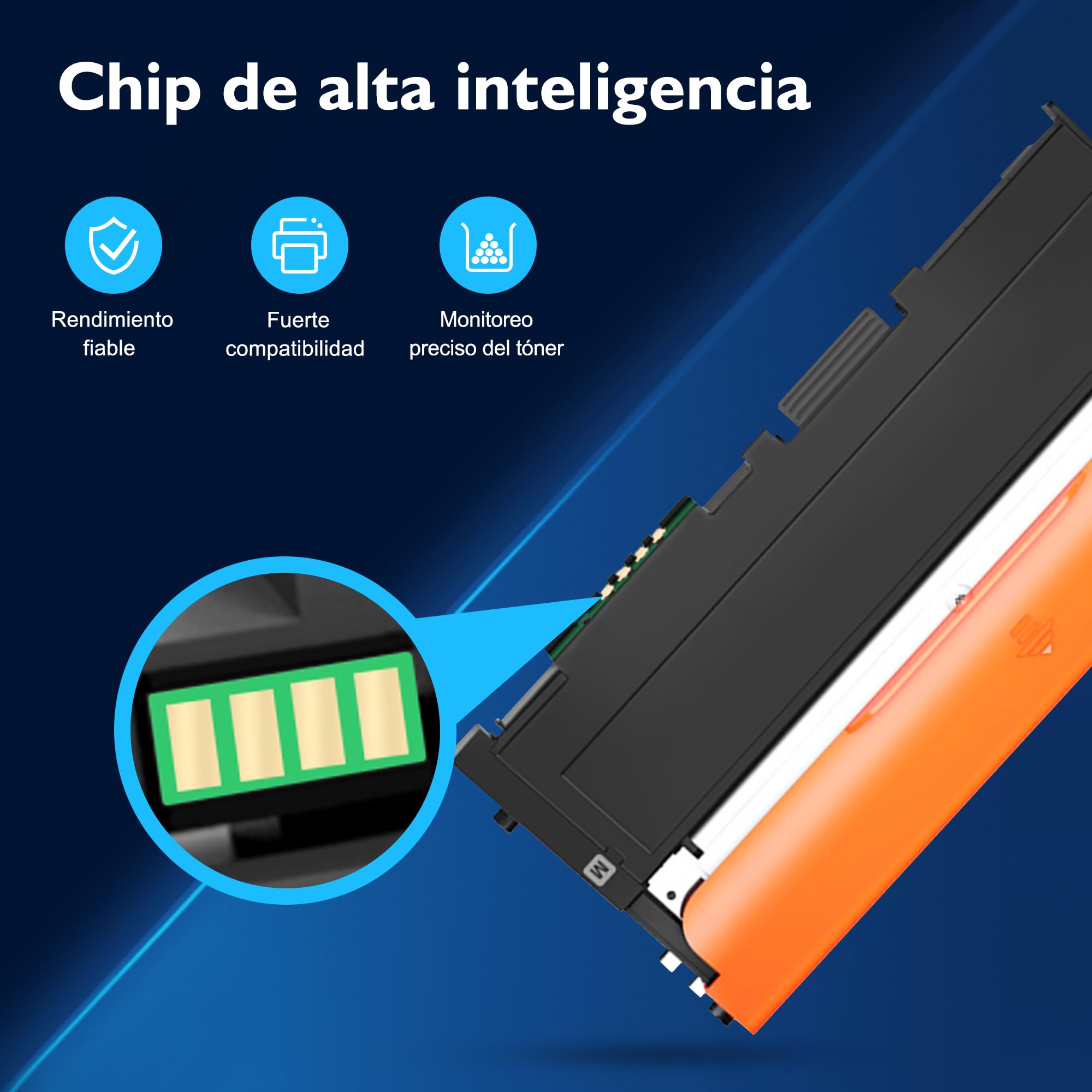 117A Toner Compatible con HP 117A Toner (Pack de 5) | Compatible con HP Color Laser 150nw, 150a, 150, MFP 179fnw, 178nw, 178nwg, 179fwg, 179; 2 Negros 1 Amarillo 1 Magenta 1 Cian
