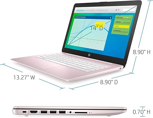 Miniatura 5 de Laptop HP Stream 2021 de 14 pulgadas, procesador Intel Celeron N4020, 4 GB de RAM, 64 GB eMMC, WiFi, Bluetooth, cámara web, HDMI, Windows 10 S con