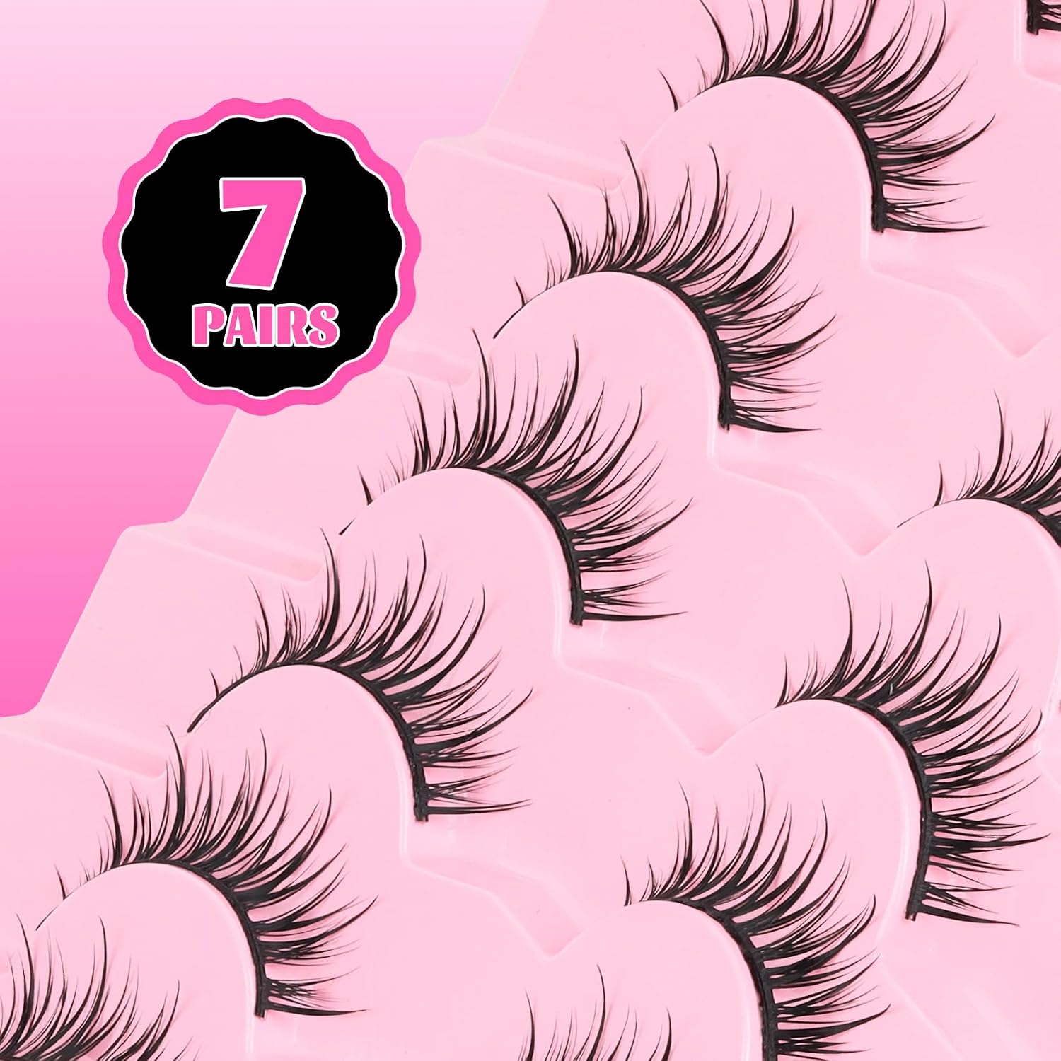 Veleasha Manga Lashes Anime Eyelashes Wispy False Eyelash (Sugar) image 5