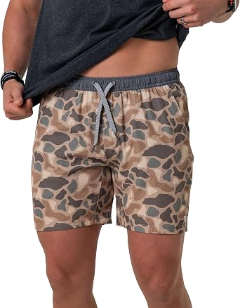 Burlebo Mens Athletic Workout 5.5" Inseam Shorts with Built-in Liner