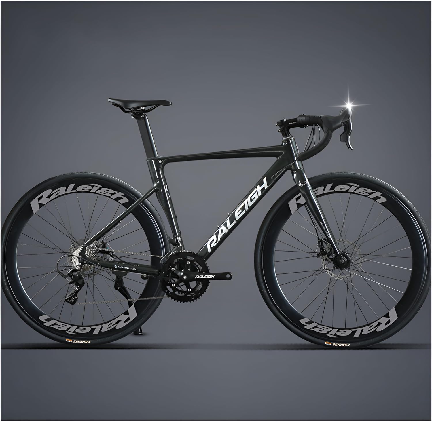 VIP価格★【LCUAYQ】ロードバイク700C 16段変速自転車 ロードサイクルアルミ デュアルコントロールレバー 60mmアルミ合金エアロリム エアロロード